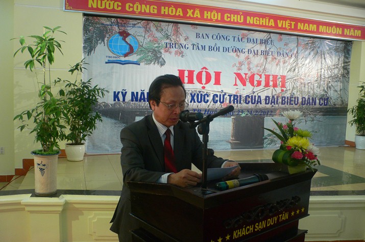 Ảnh hội nghị "Kỹ năng tiếp xúc cử tri của đại biểu dân cử" tại Huế 23-24/2/2012